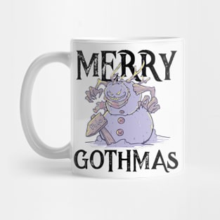 Pastel Goth Snowman Kawaii Gothic  Eboy Egirl Christmas Gift Mug